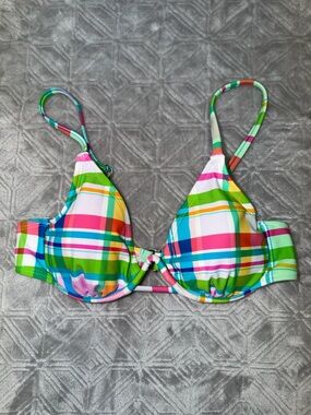 Wild Fable Plaid Bikini Top
